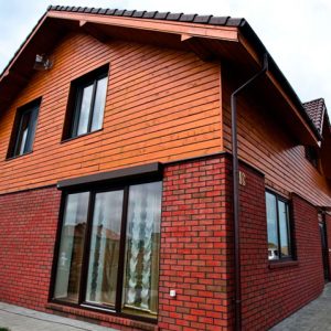 Облицовка дома клинкерными панелями