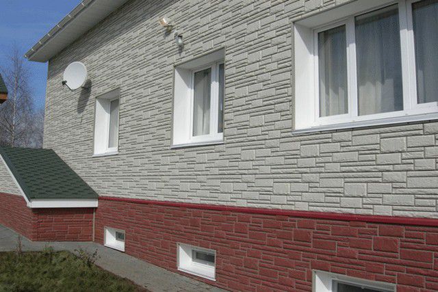 Цоколь отделанный полимерными панелями - фурнитура