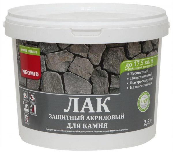 Защитная акриловая краска для камня