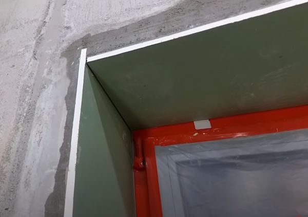 Откосы из гипсокартона.